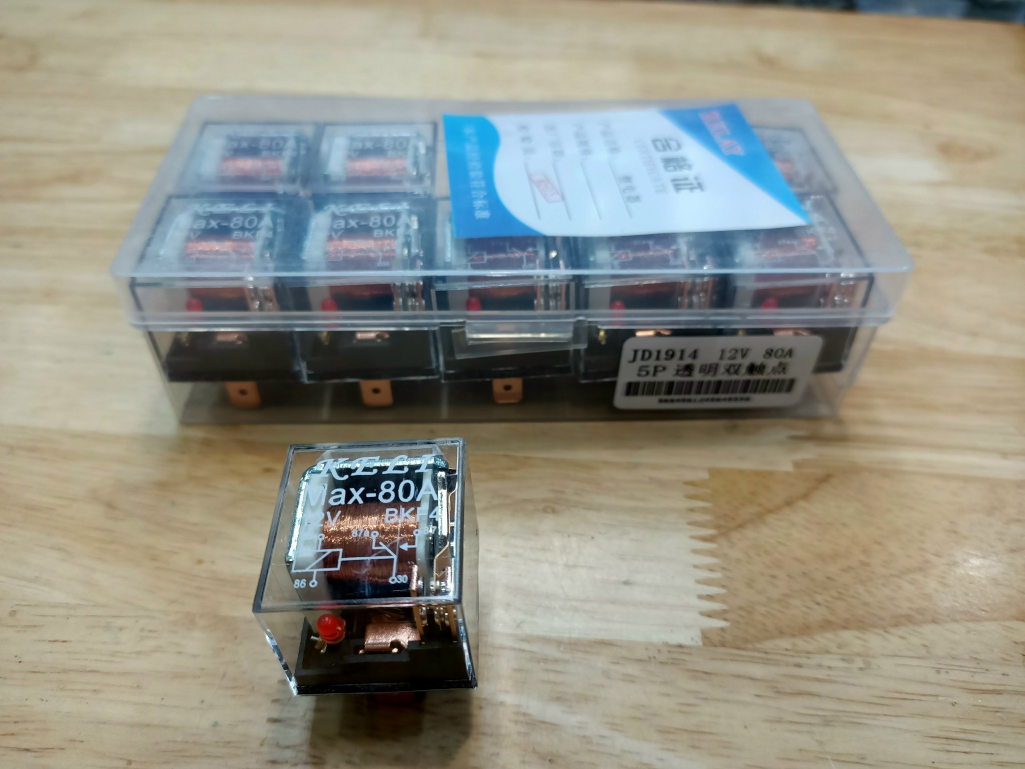 Rơ le 4P 5P 12V-24V từ 80A đến 100A