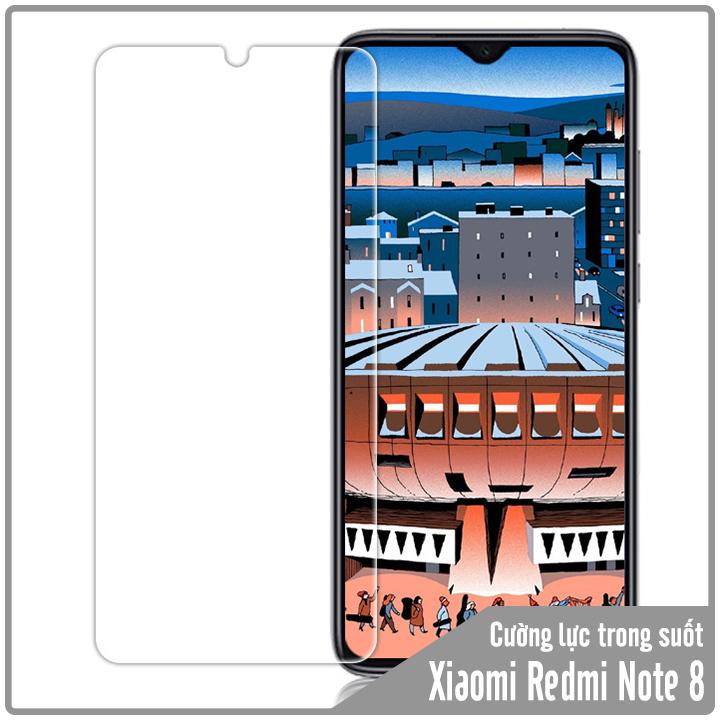 Kính cường lực cho Xiaomi Redmi Note 8 - Trong Suốt
