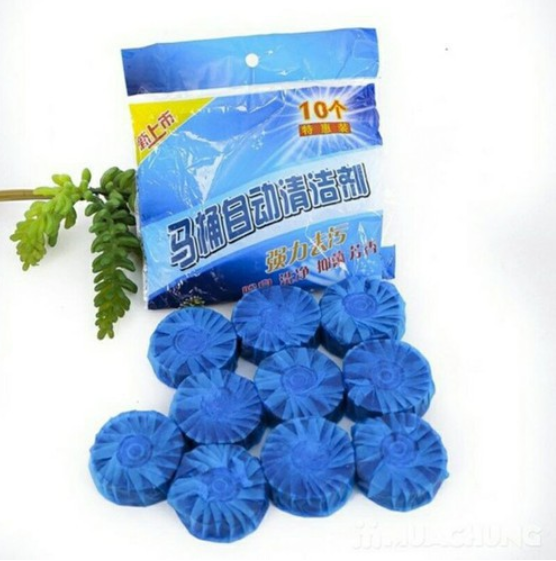 [HCM](HIỆU QUẢ NHANH TỨC THÌ) - COMBO 10 VIÊN TẨY BỒN CẦU TRẮNG SÁNG MÀU XANH DIỆT KHUẨN TỐT KO GÂY MÙI HÔI ĐỘC HẠI - AN TOÀN CHO SỨC KHỎE KHI TẨY RỬA