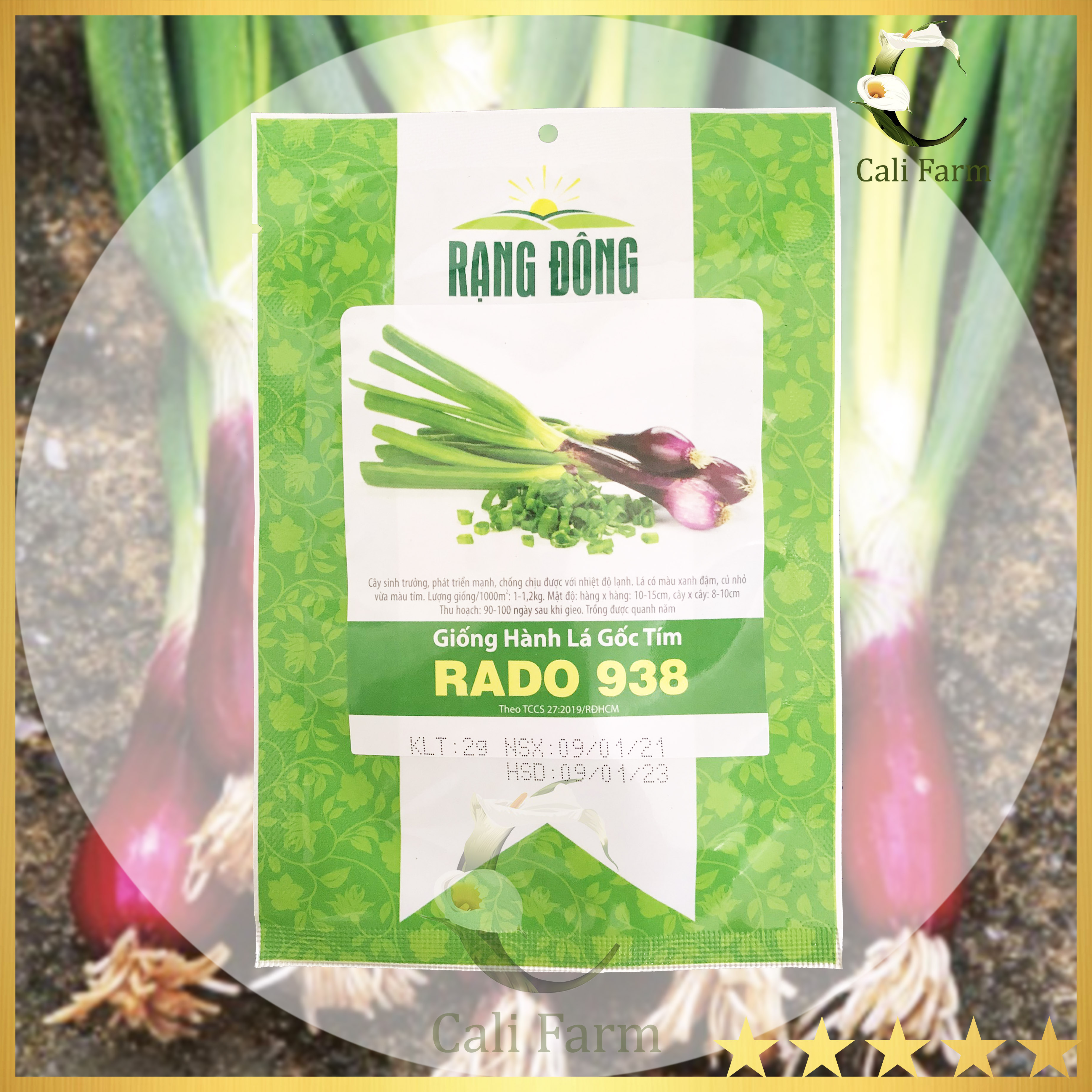 Hạt giống Hành Lá Gốc Tím Rado 938 (2gr)
