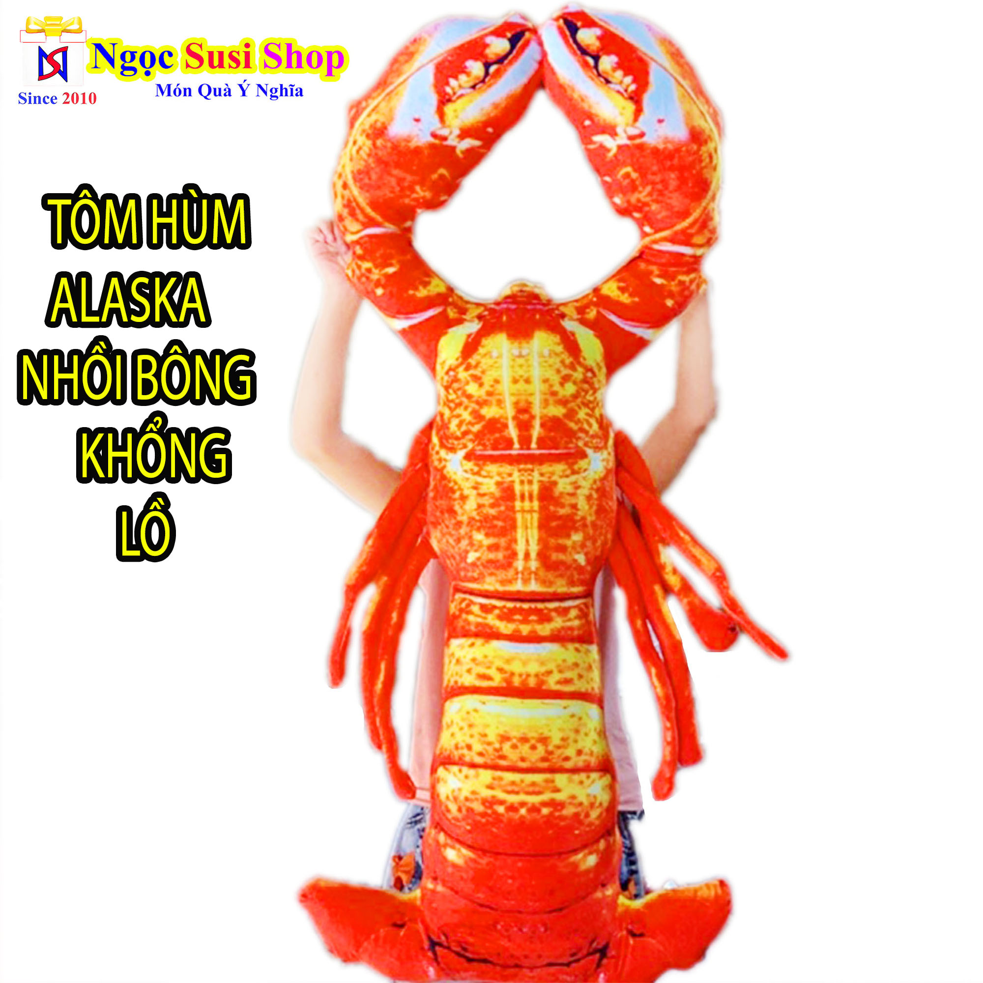 [GIÁ SỐC] GẤU BÔNG GỐI ÔM TÔM HÙM ALASKA SIÊU MỊN [HÀNG MỚI HIẾM]