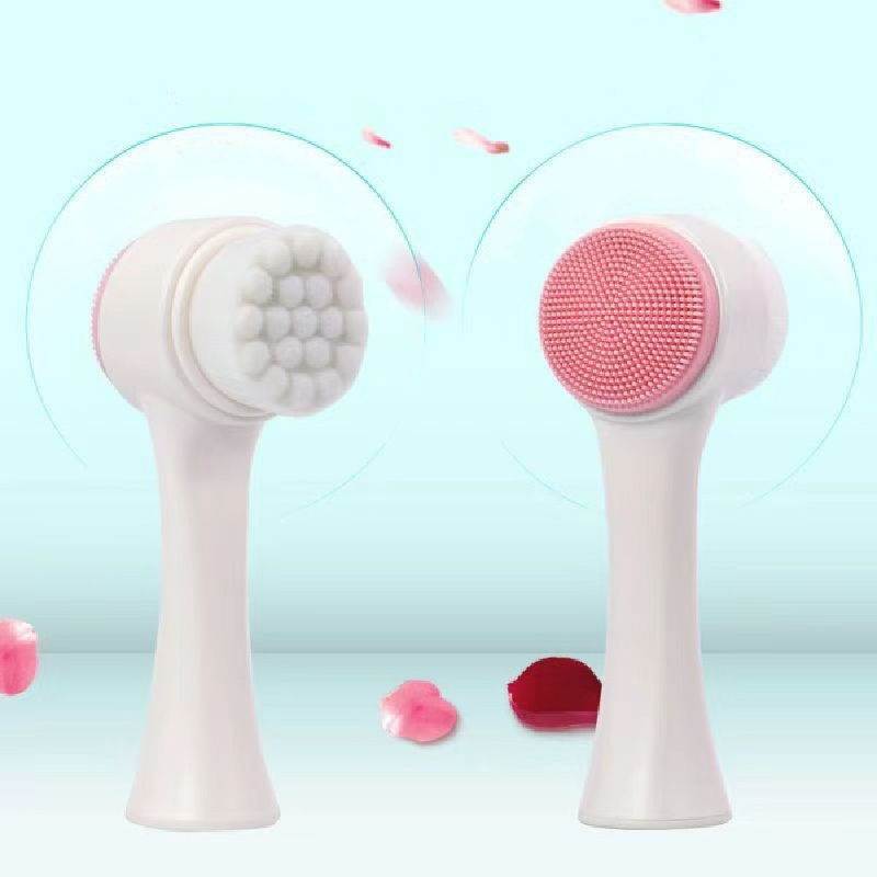 Cọ Rửa Mặt 2 Đầu Massage Mềm Mại