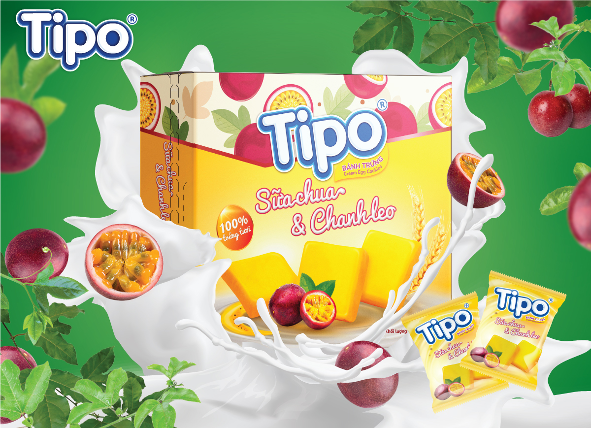 Tipo Bánh Trứng Sữa Chua Chanh Leo 250g