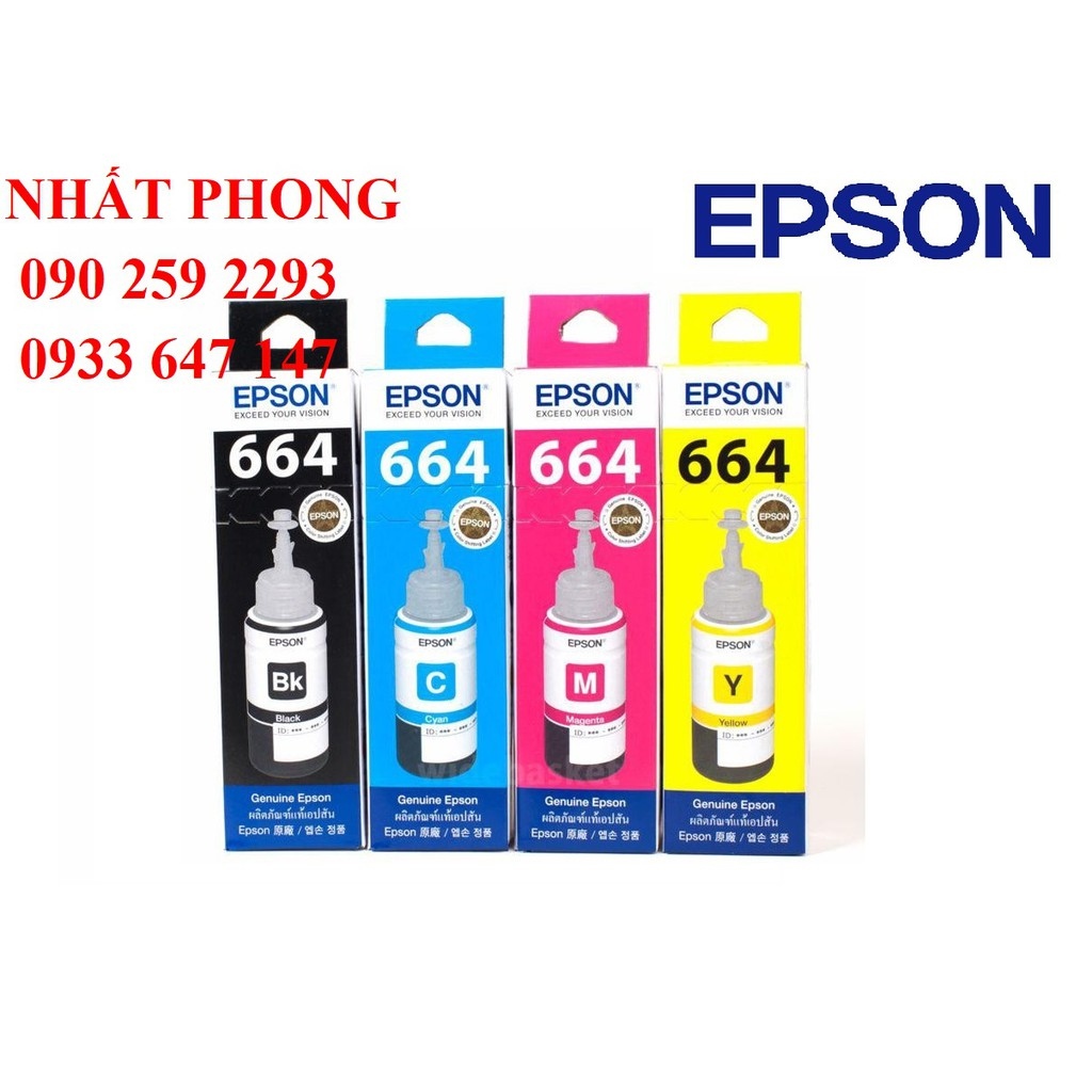 ✵✵ Mực in Epson T664 - CHÍNH HÃNG EPSON
