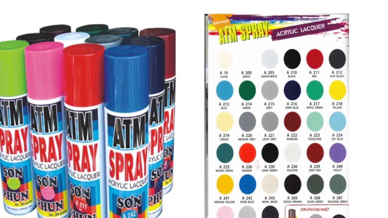 Bình sơn phun xịt ATM A211 400ml (Đỏ).