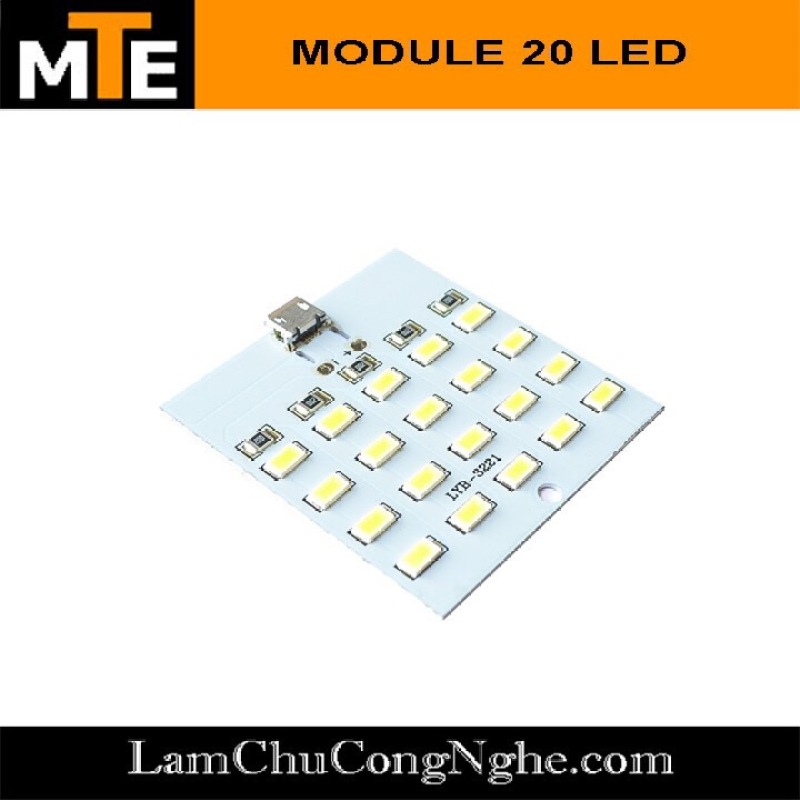 Bảng giá Module 20 bóng LED siêu sáng nguồn micro USB Phong Vũ