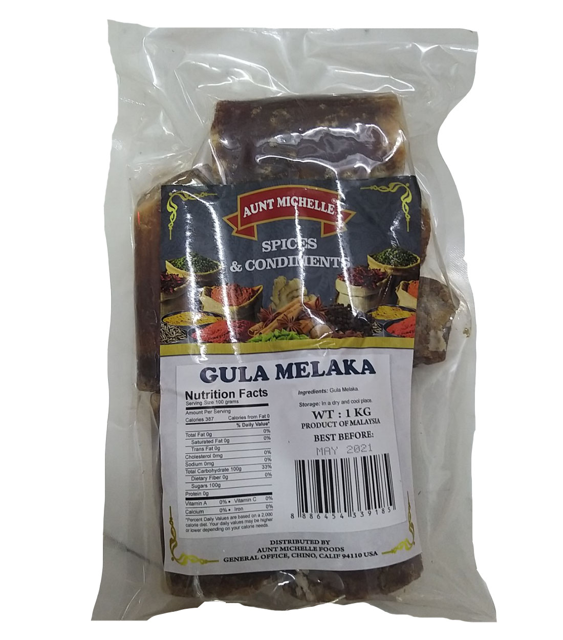 Đường Thốt Nốt Gula Melaka  ( Jaggery ) 1kg