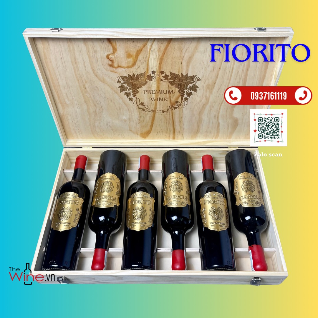 Vang đỏ nhập khẩu Ý FIORITO 16 độ