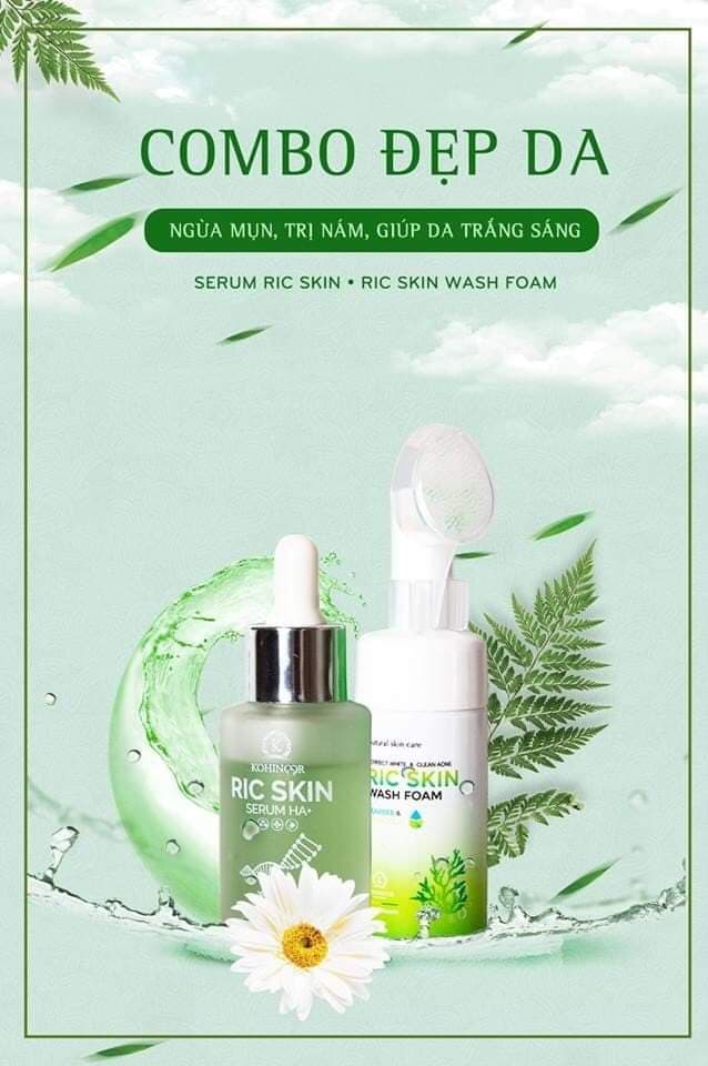 [Chính hãng] COMBO RIC SKIN TINH CHẤT ĐẸP DA TỪ TẢO BIỂN