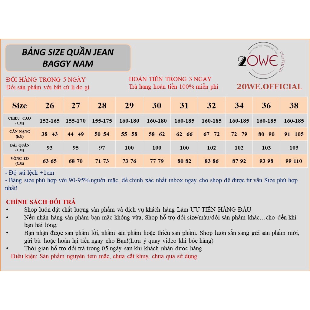 Quần jean nam baggy ống suông rộng TR01 chất vải jeans bò cao cấp hottrend 2023 20we