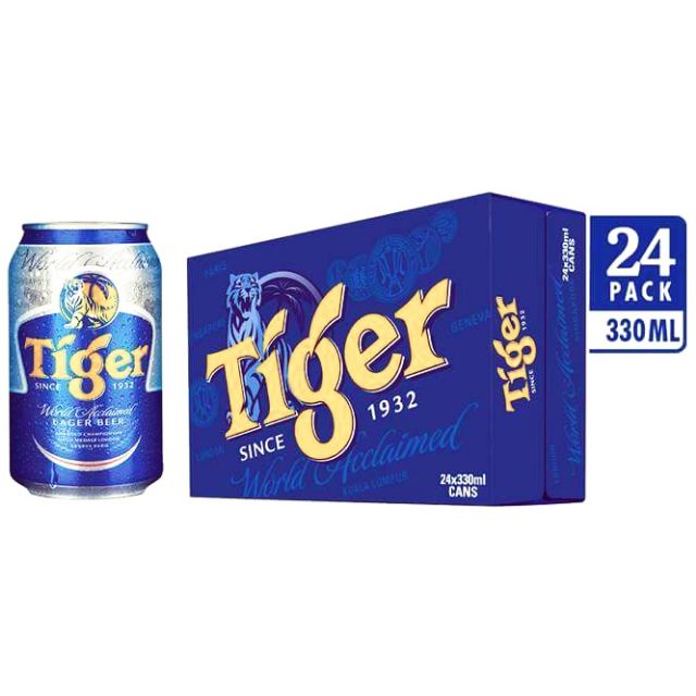 Thùng Bia Tiger 24 Lon 330ml - Date mới
