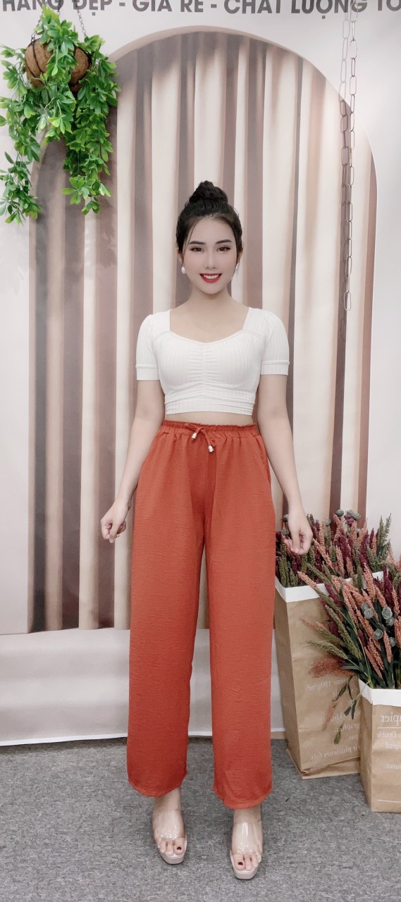 Quàn dài rộng,dáng suông thời trang cao cấp,chát đũi mặc mát dễ phối đồ _Shop Trinh trinh 20