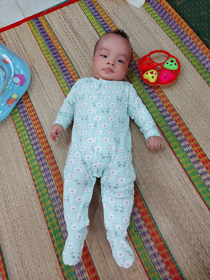 Body Sleep Suit Gấu Xanh Cho Bé( Size New born , 3m ,6m)