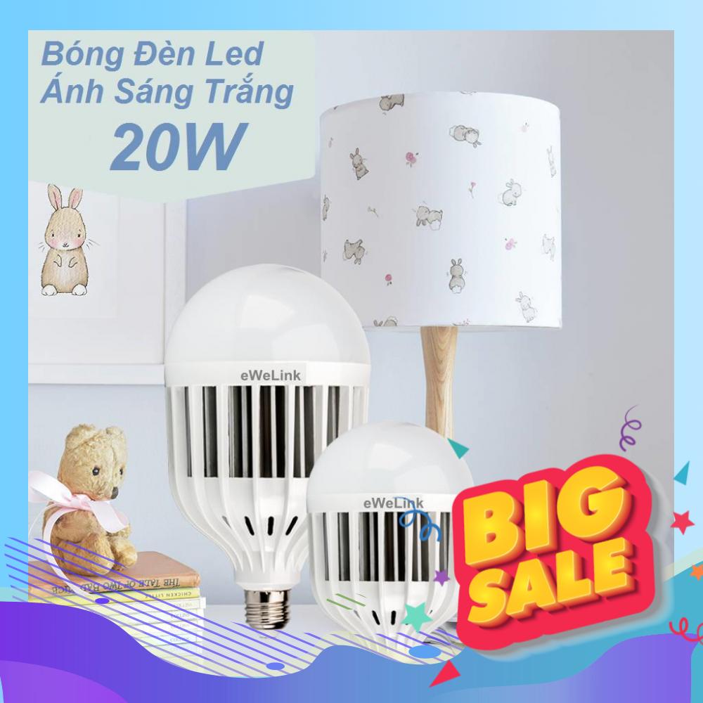 Bộ 3 bóng đèn led bulb tròn công suất 20w