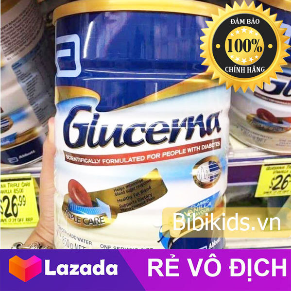 Sữa Glucerna của Úc dành cho người tiểu đường ( Sữa bột Glucena 850g )