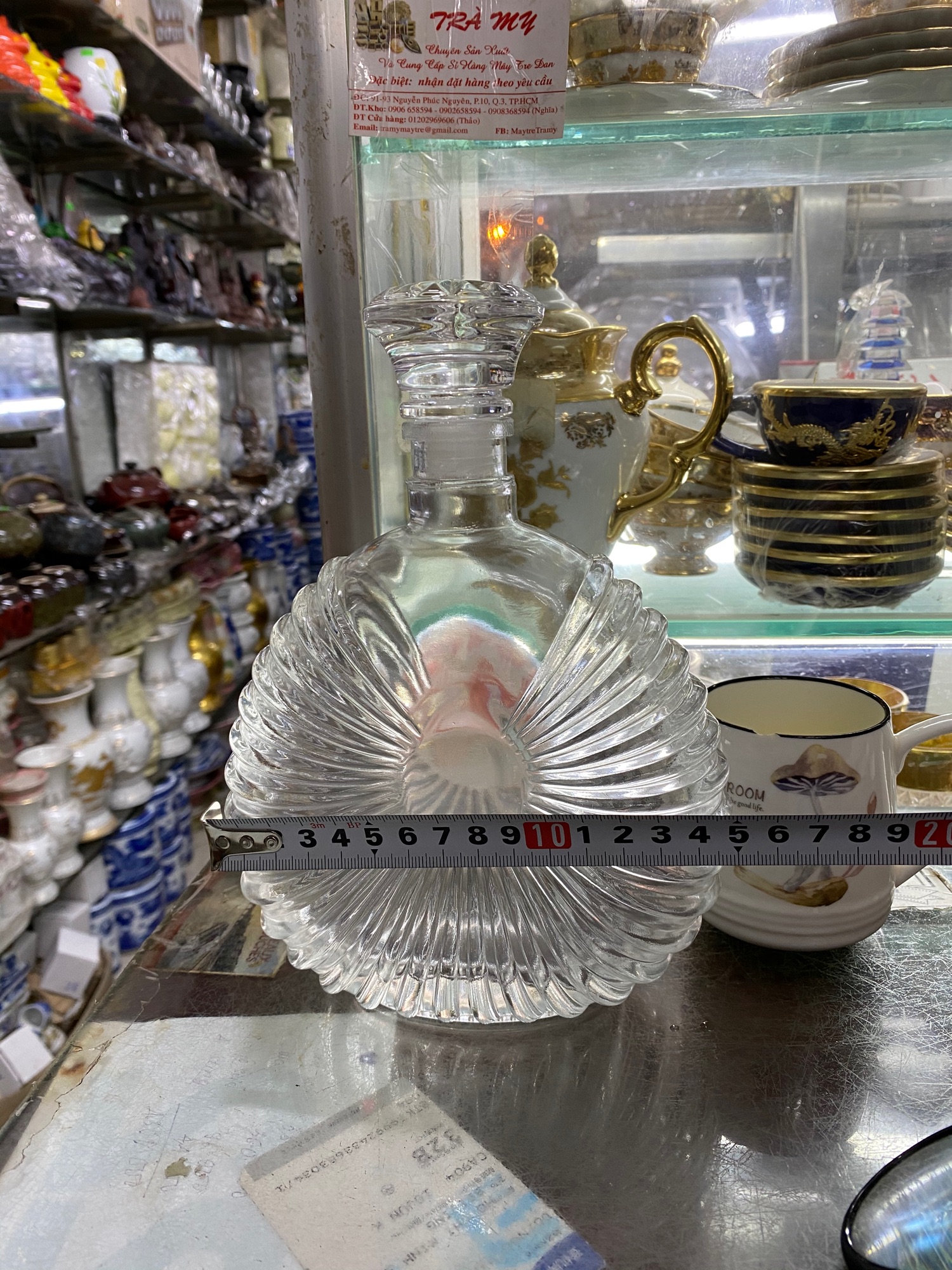 Bình thủy tinh đựng rượu 500ml