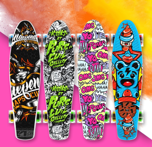 Ván trượt trẻ em penny skateboard bánh có đèn