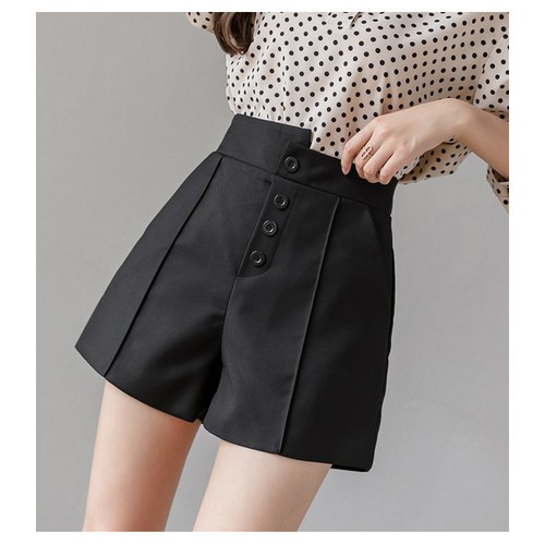 Quần short nữ lưng cao cạp lệch