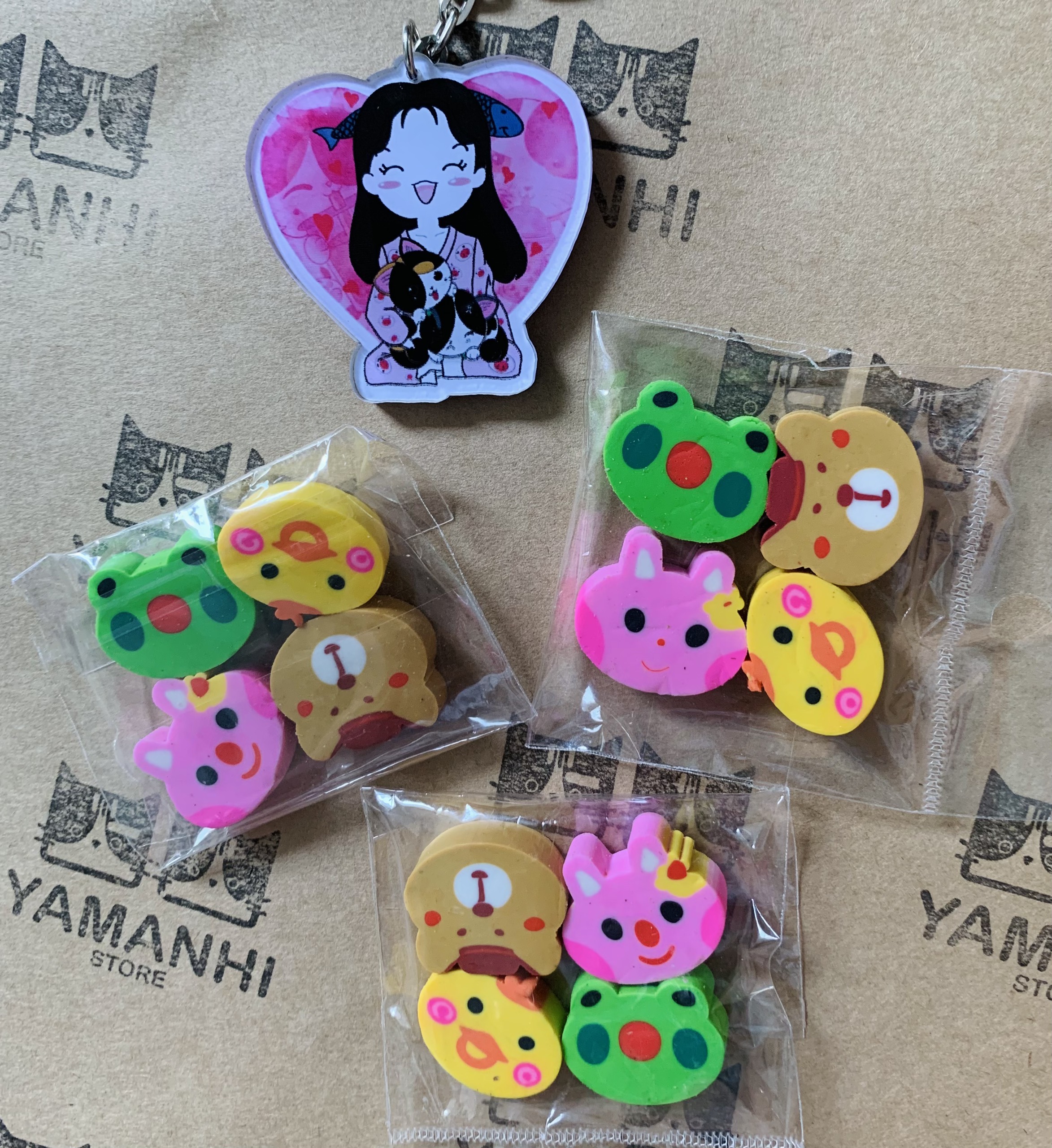 set 4 Gôm tẩy hình thú kute