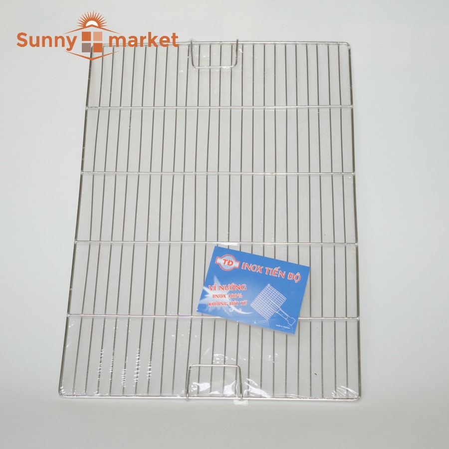 Vỉ nướng inox cao cấp 40 x 60cm, vỉ nướng sườn inox Tiến Độ