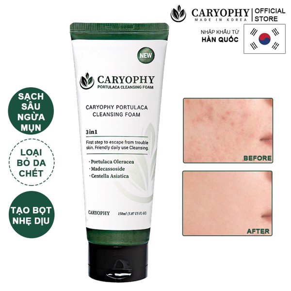 Sữa Rửa Mặt Caryophy Portulaca Cleansing Foam 30ml 150ml