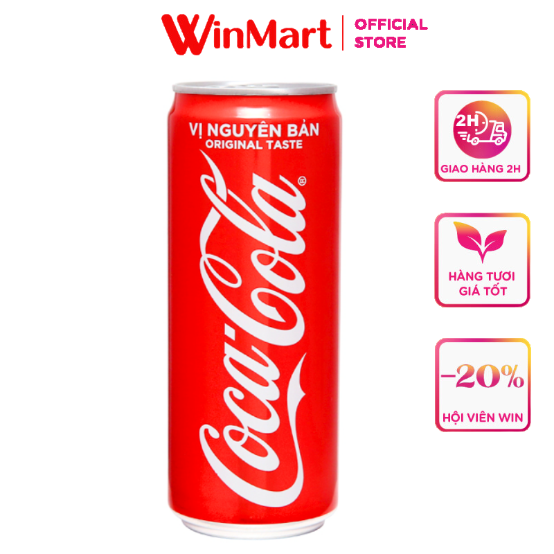 [Siêu thị WinMart] - Nước giải khát Coca Cola lon 330ml