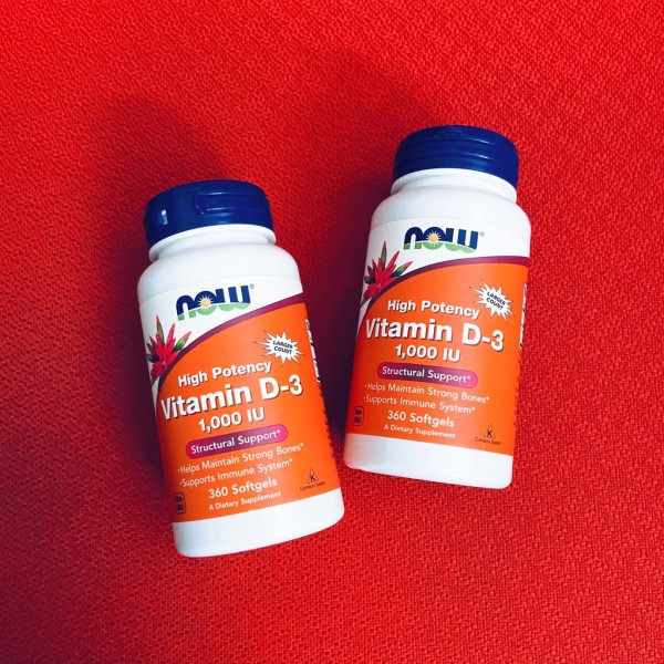 Vitamin D3 | Now Vitamin D3 1000IU 180 - 360 viên - Tăng Đề Kháng - Chính Hãng - Muscle Fitness cao cấp