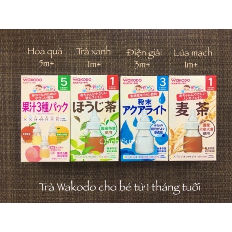 Trà hoa quả Wakodo Nhật Bản cho bé