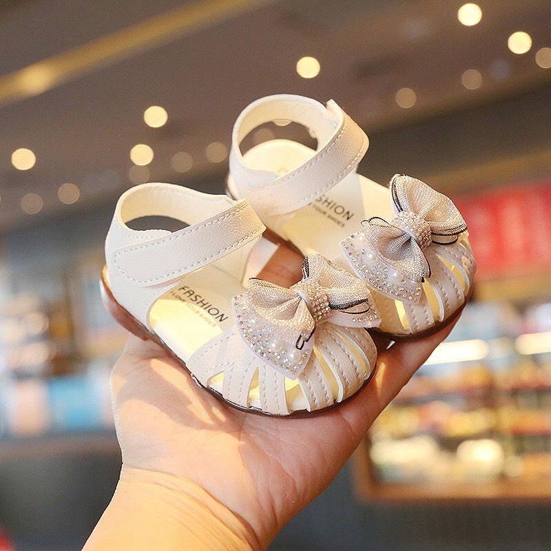Sandal Nơ Cho Bé Gái Đế Mềm