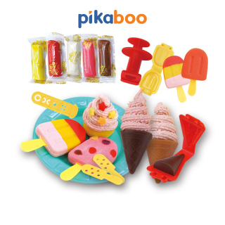 Đồ chơi đất nặn Pikaboo cho bé tạo hình đa dạng chủ đề bánh, kem, hoa quả thumbnail