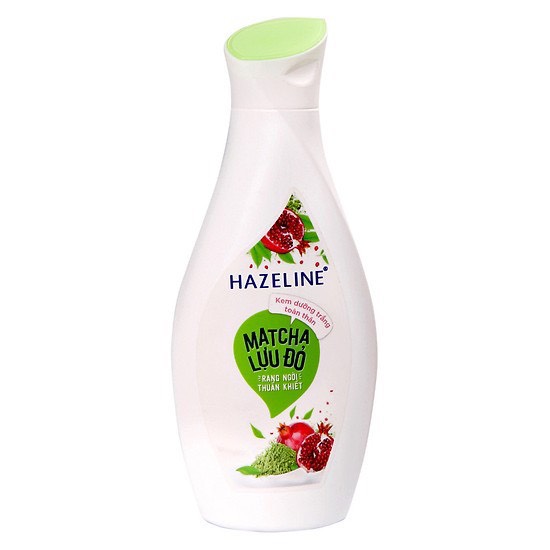 Sữa dưỡng thể Hazeline dưỡng trắng da Matcha - Lựu đỏ, yến mạch dâu tằm 230ml