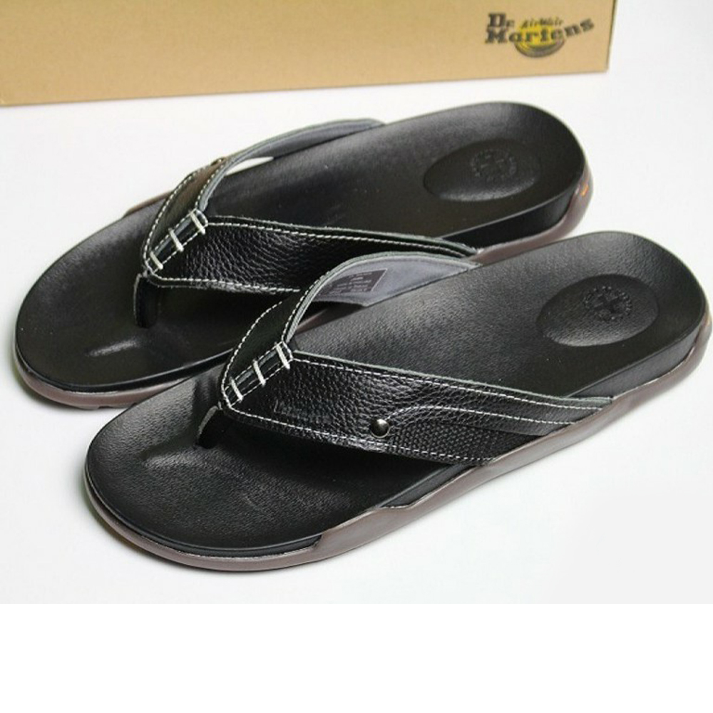 Dép da xỏ ngón nk thailand dr.martens - dép nam da bò đẹp quai kẹp siêu bền - dép da nam cao cấp - dép nam da bò kiểu dáng thời trang sang trọng