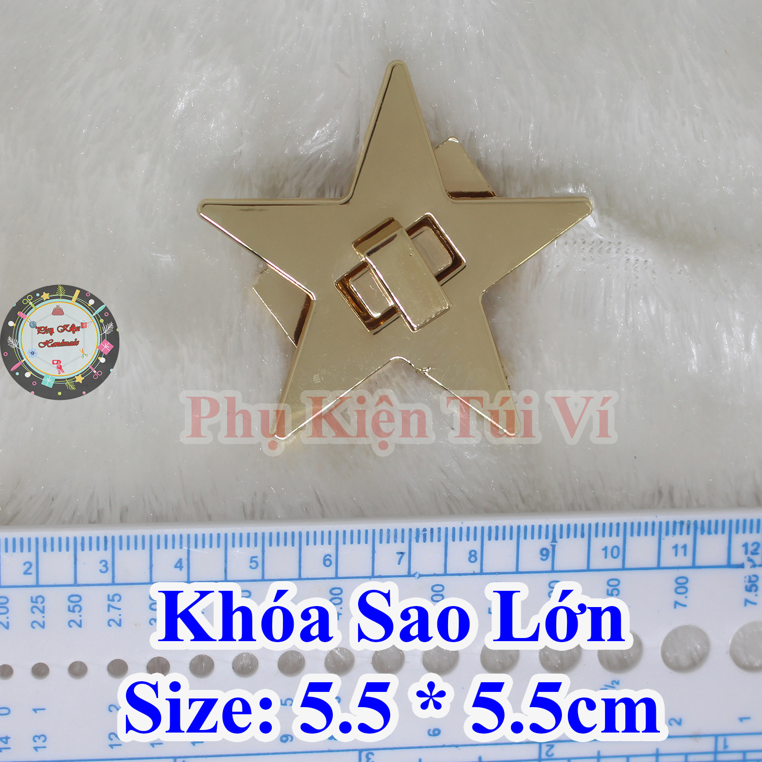 Khóa ngôi sao làm túi xách 5.5cm