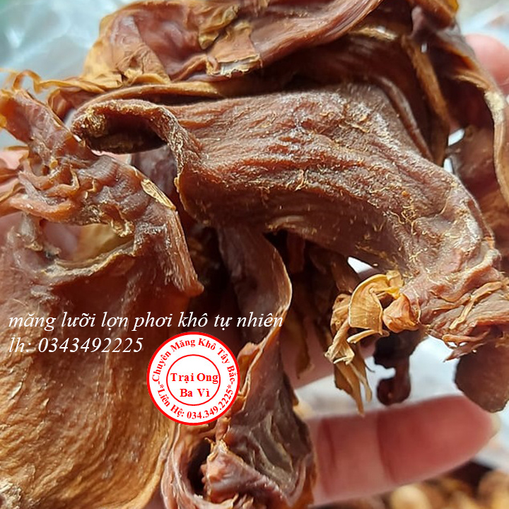 Măng rừng phơi khô loại 1 măng lưỡi lợn từng chiếc rất dày non 500 gam