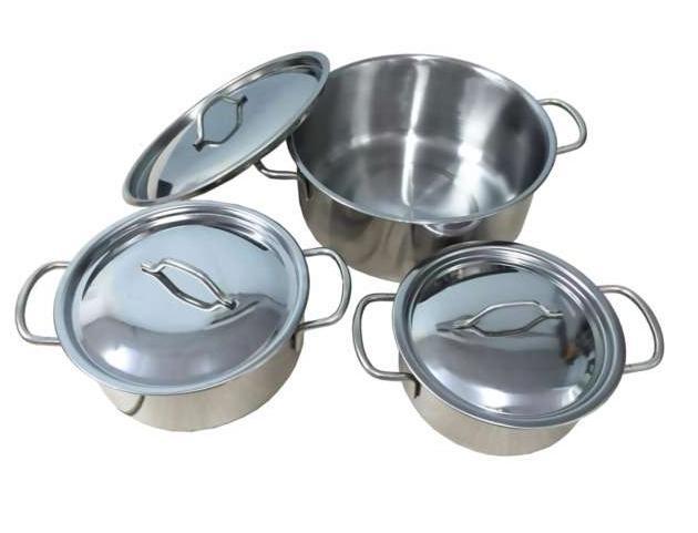 BỘ NỒI INOX 3 CÁI 1 ĐÁY SỬ DỤNG BẾP TỪ