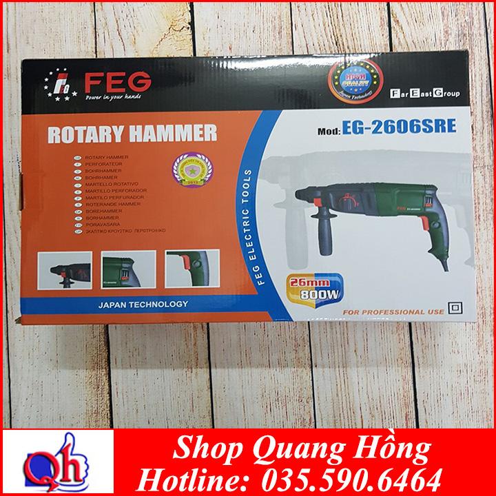 MÁY KHOAN BÊ TÔNG, KHOAN TƯỜNG FEG 2606SRE - 800W