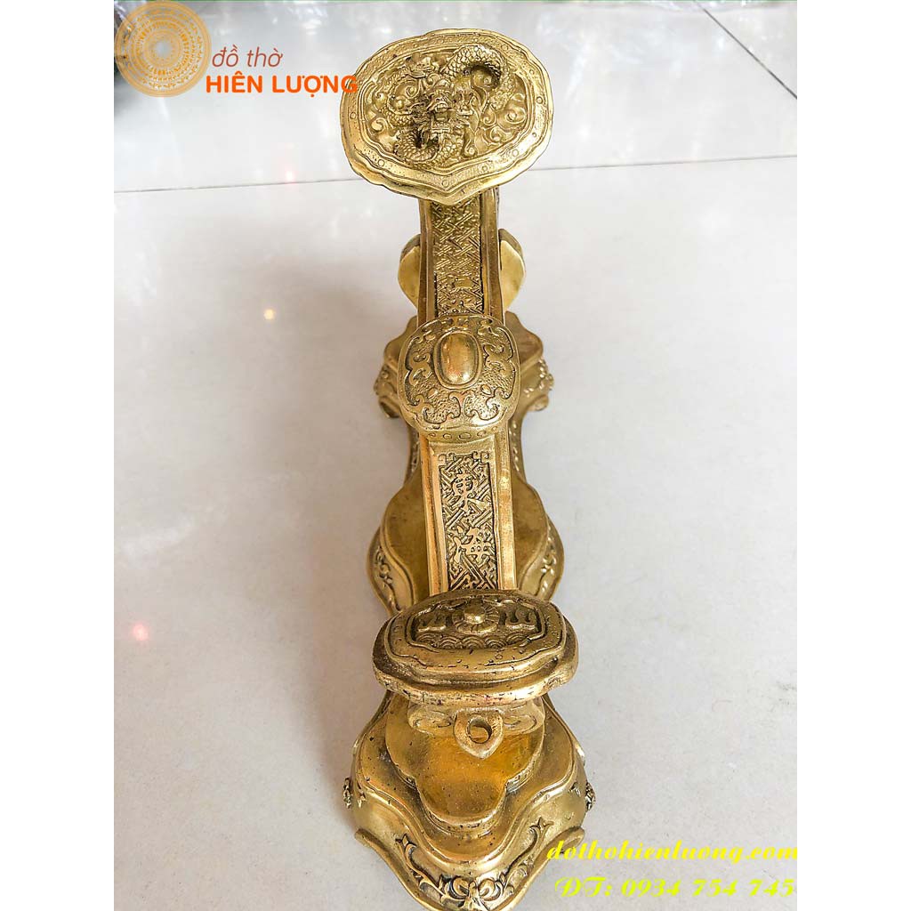 Gậy Như Ý Bằng Đồng Phong Thủy 2 Cỡ Dài 19cm Và 33cm