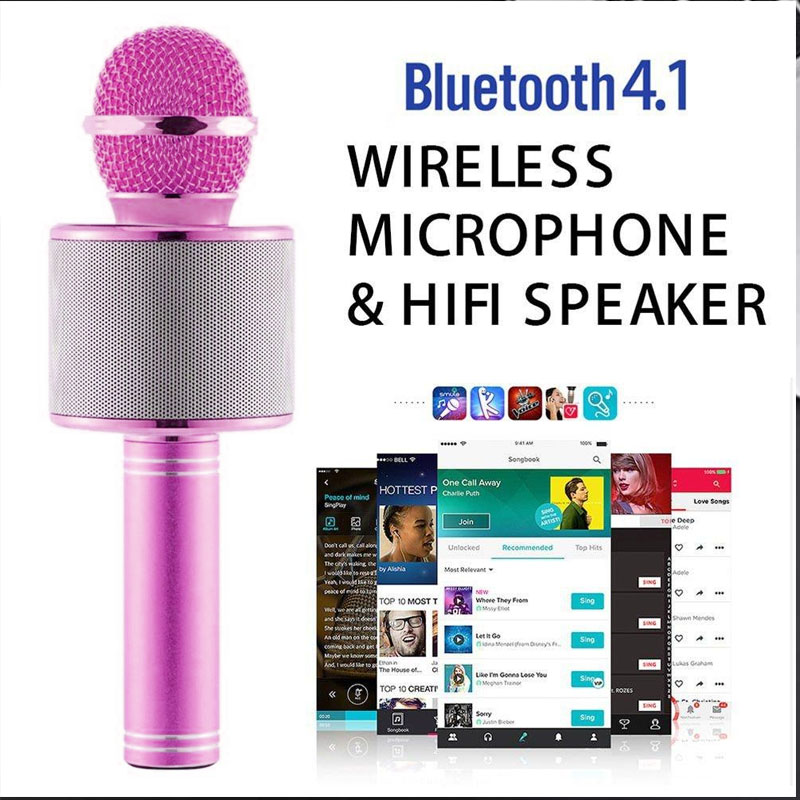Micro không dây Karaoke WS 858 Bluetooth