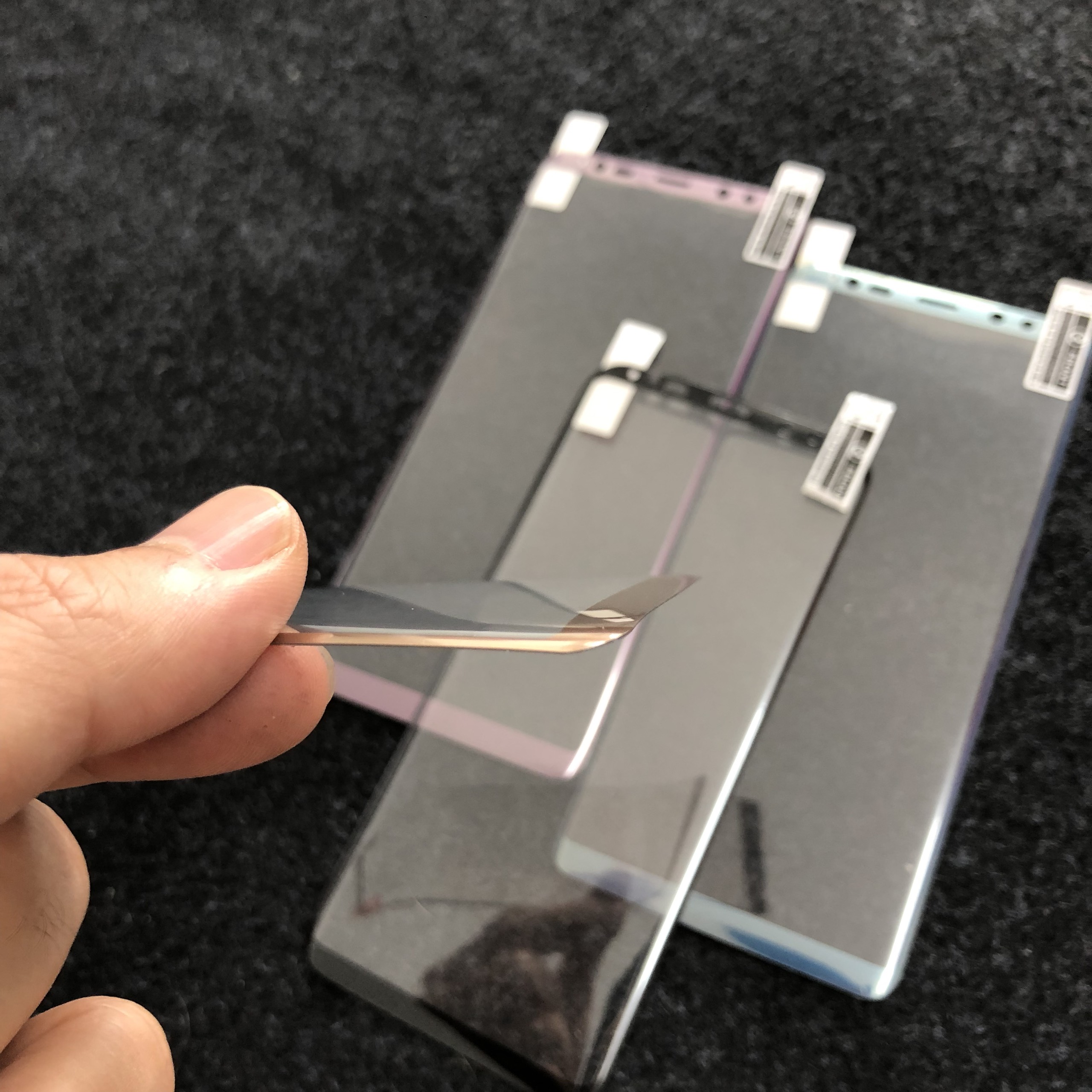 [sale] Miếng dán Samsung S8 S8+ S9 S9+ Note 8 - Dán dẻo full màn viền màu