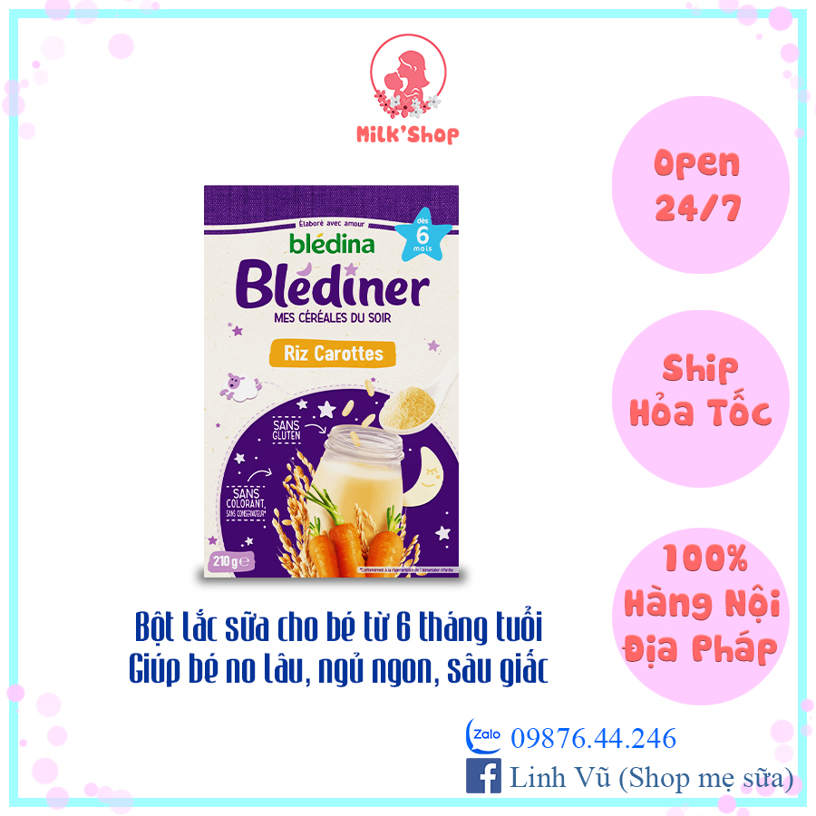 Bột lắc sữa Bledina (date 2023)