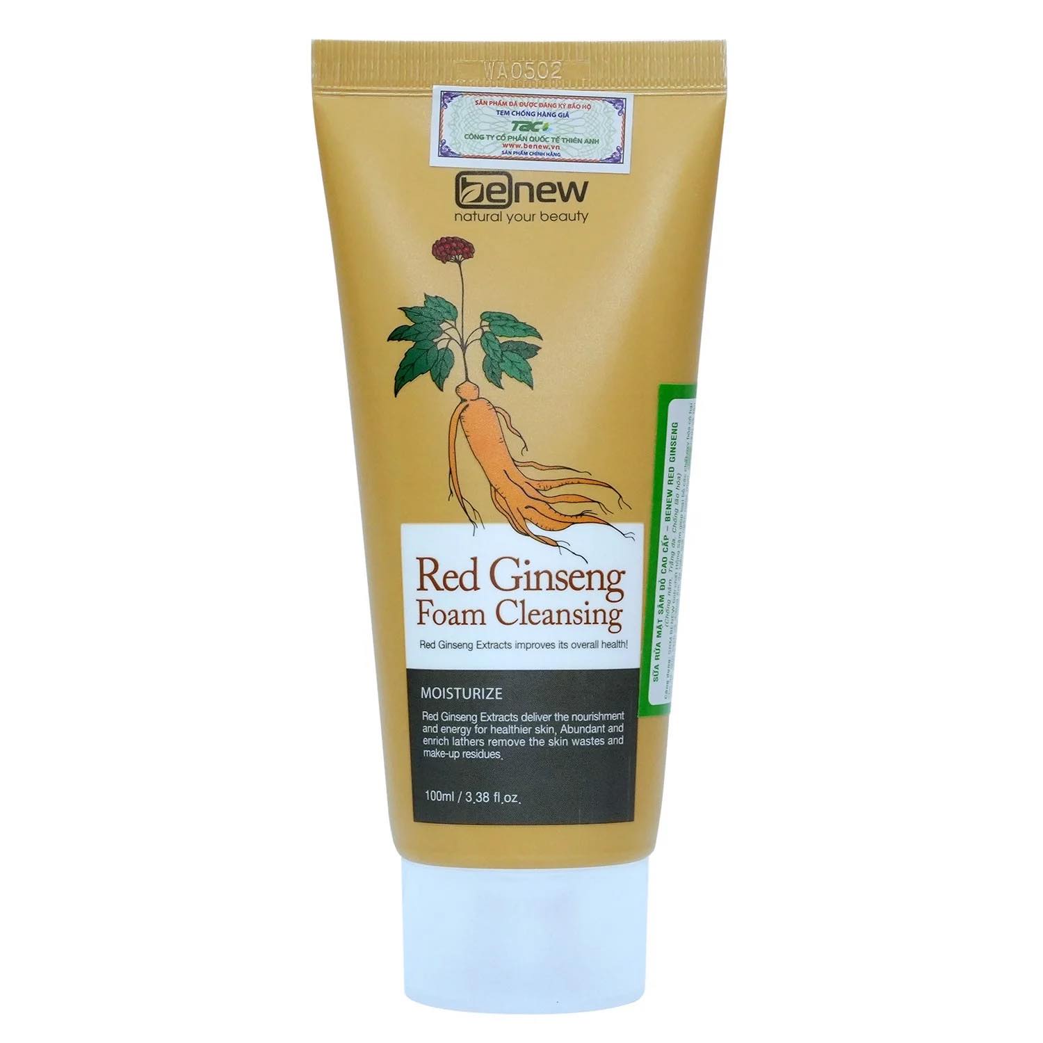 [HCM]Sữa rửa mặt hồng sâm Benew Red Ginseng Foam Cleansing 100ml