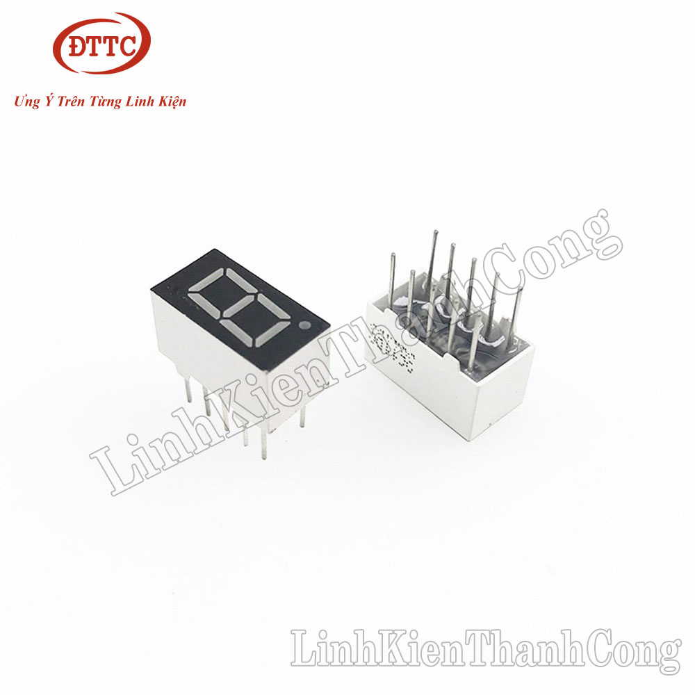 LED 7 Thanh 0.36inch 1 Số, 2 Số, 3 Số, 4 Số Màu Đỏ (Anot Chung, Katot Chung)