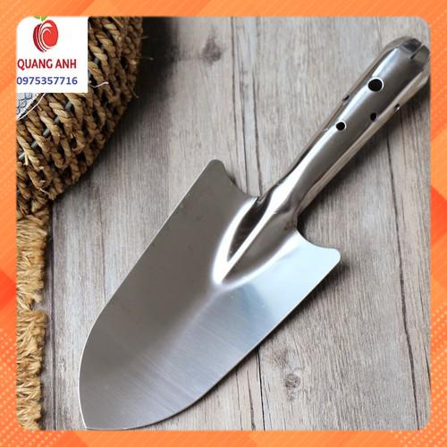 Xẻng làm vườn mini cao cấp chất liệu inox