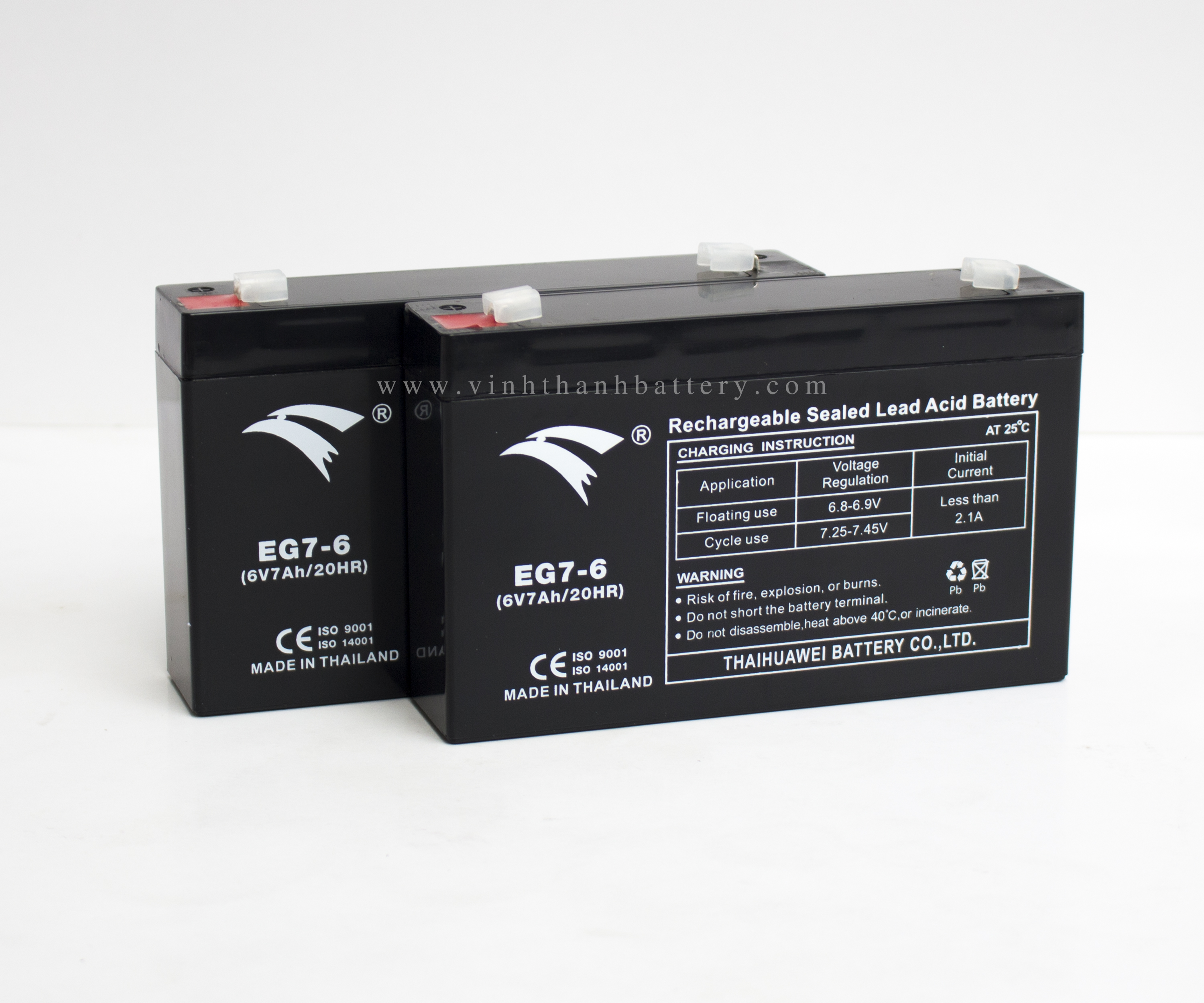 [HCM]Bình ắc quy UPS xe đạp điện EAGLE 6V - 7Ah (EG7-6)