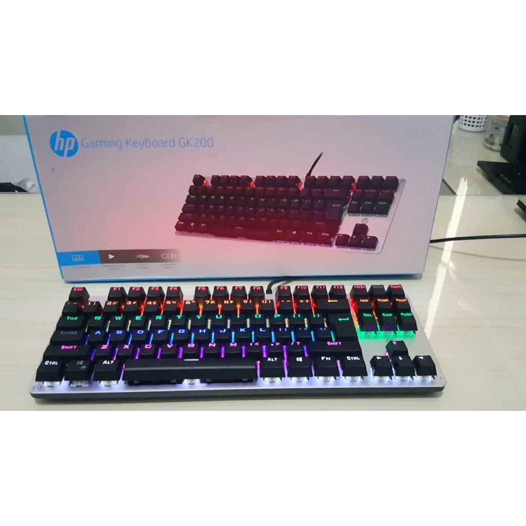 [HCM]Keyboad cơ  blue swicth  HP GK 200 đen Led    (USB)