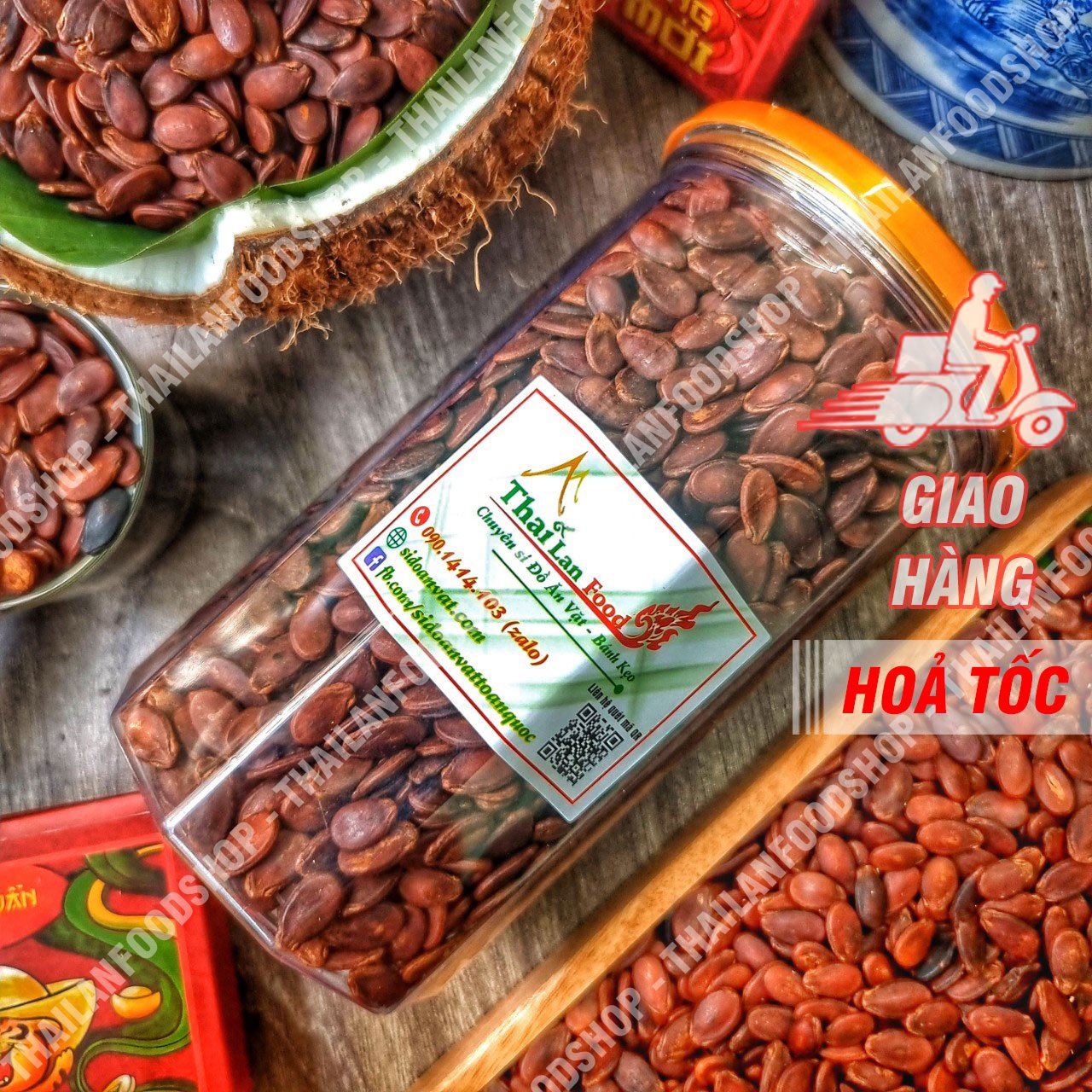 Hạt Dưa Rang Tay Không Phẩm Màu Túi 1kg