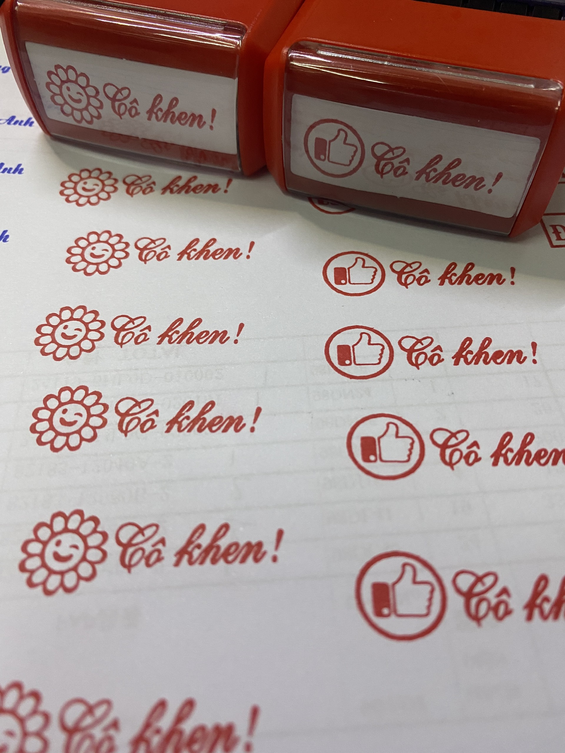 [HCM]Dấu logo tiểu học - dấu mặt cười cô khen!