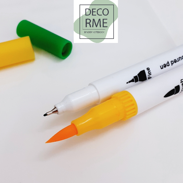 Bút dual brush pen fineliner, bút calligraphy - Lẻ 1 bút - Phụ kiện vpp DecorMe