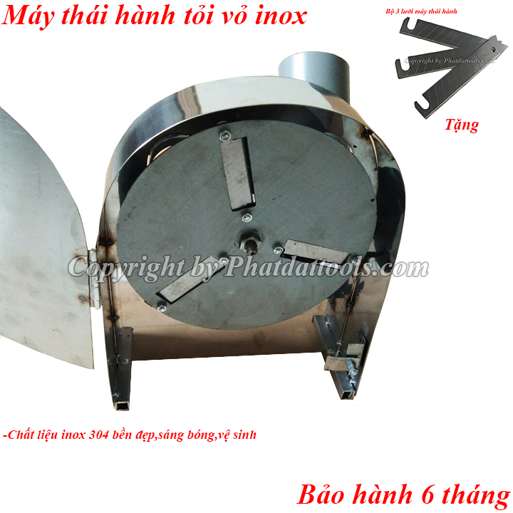 Máy Thái Hành,Tỏi Dùng Điện Dùng Motor inox