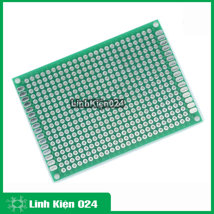 Phíp đồng đục lỗ 2 mặt pcb xanh tốt dày 1.6mm